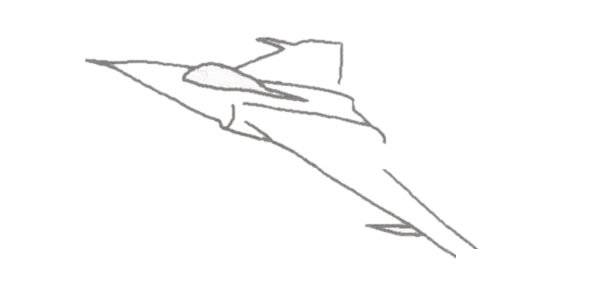 歼击机简笔画图片