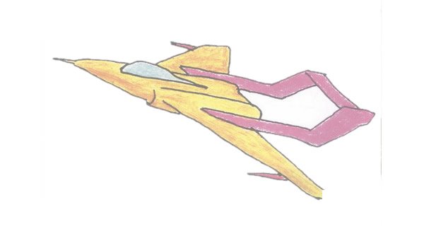 歼击机简笔画大图