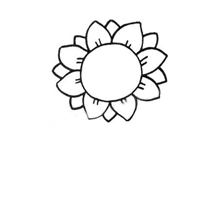 向日葵简笔画
