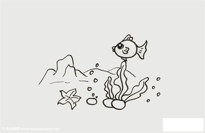 海洋世界怎么画