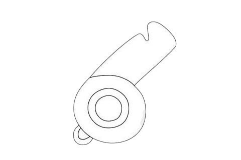 口哨简笔画图片大全作品五