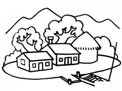 我爱我家简笔画