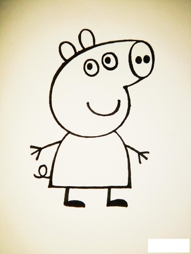 小猪佩奇简笔画