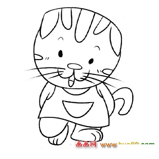 简笔画│卡通小猫4