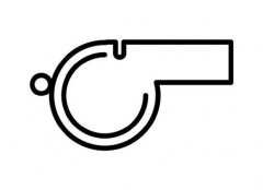 哨子简笔画大全