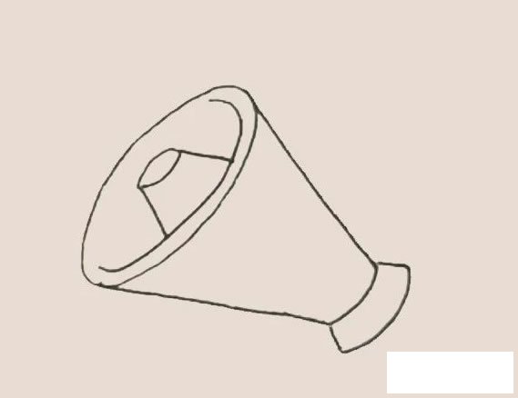 喇叭简笔画