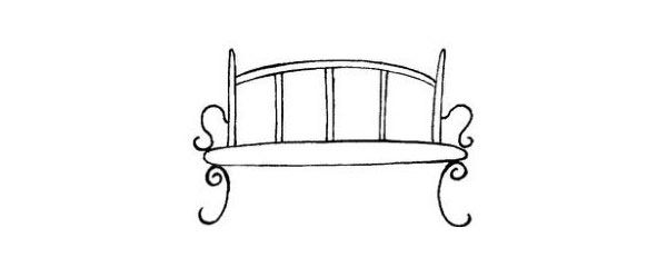 沙发简笔画步骤图解