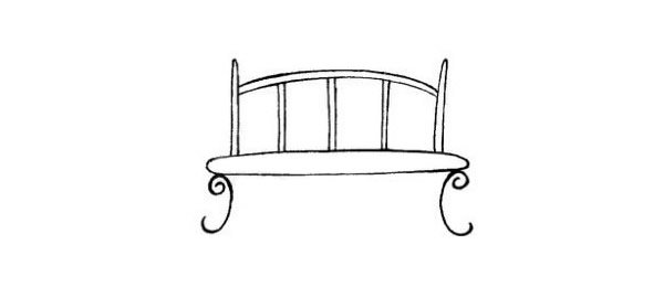 沙发简笔画步骤图解