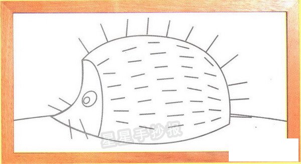 刺猬简笔画
