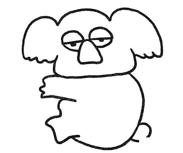 6款可爱的考拉简笔画图片