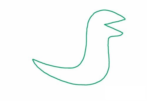 小恐龙简笔画的画法步骤