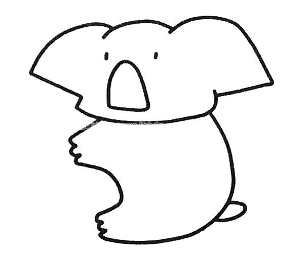 6款可爱的考拉简笔画图片