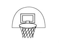 篮球架简笔画图片步骤三