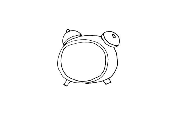 闹钟简笔画步骤图