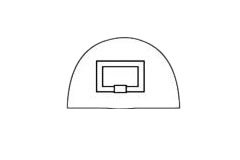 篮球架简笔画图片步骤二