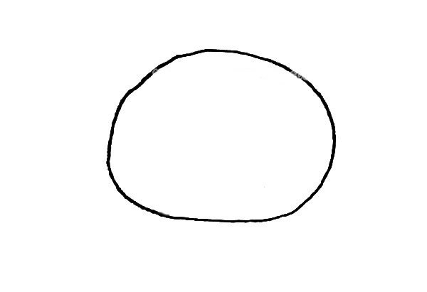 轻松熊简笔画步骤教程