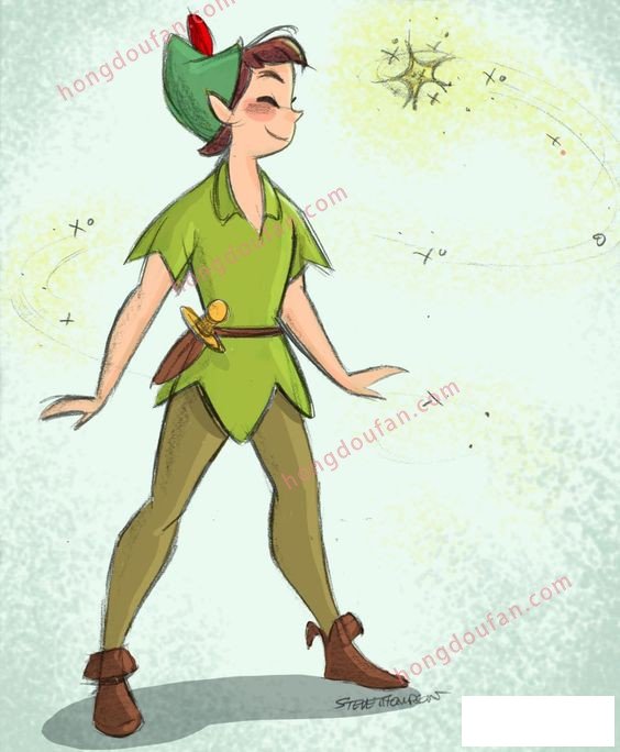 彼得潘 迪士尼卡通动画简笔画大全 简笔画 第3张-红豆饭小学生简笔画大全 彼得潘 迪士尼卡通动画简笔画大全 简笔画 第3张