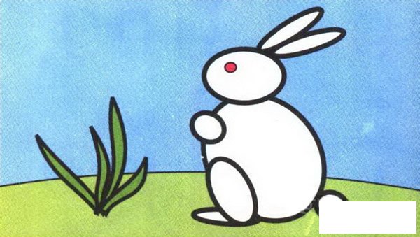 兔子彩色简笔画图片
