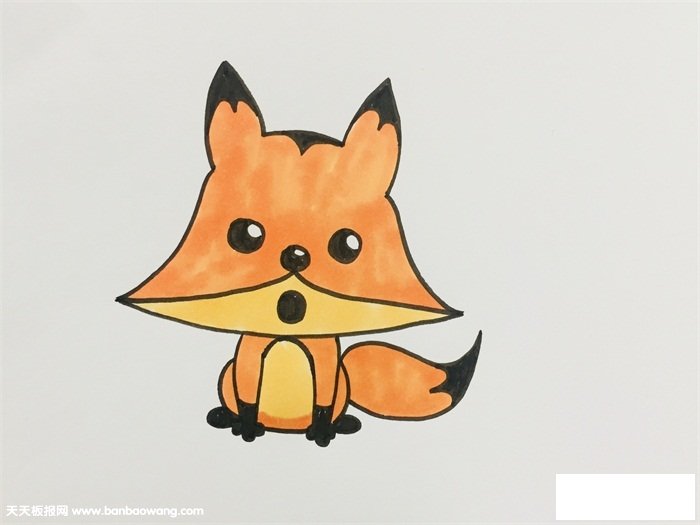 狐狸的颜色怎么涂好看