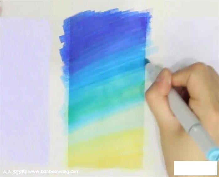 马克笔星空的画法