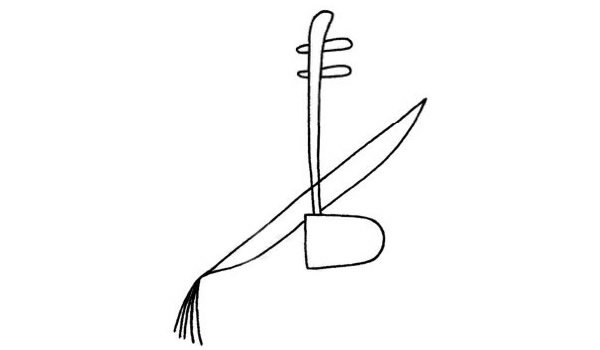 二胡简笔画步骤图解