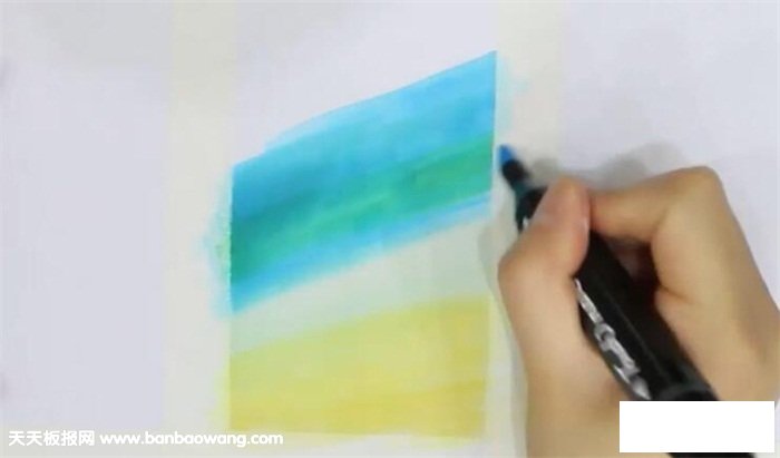 马克笔星空的画法