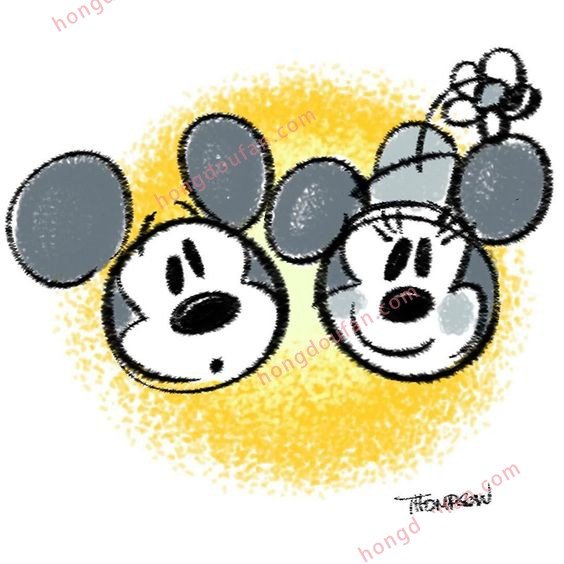 可爱的手绘米老鼠大全 迪士尼米老鼠简笔画 简笔画 第11张