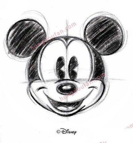 可爱的手绘米老鼠大全 迪士尼米老鼠简笔画 简笔画 第9张