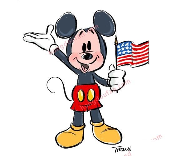 可爱的手绘米老鼠大全 迪士尼米老鼠简笔画 简笔画 第8张