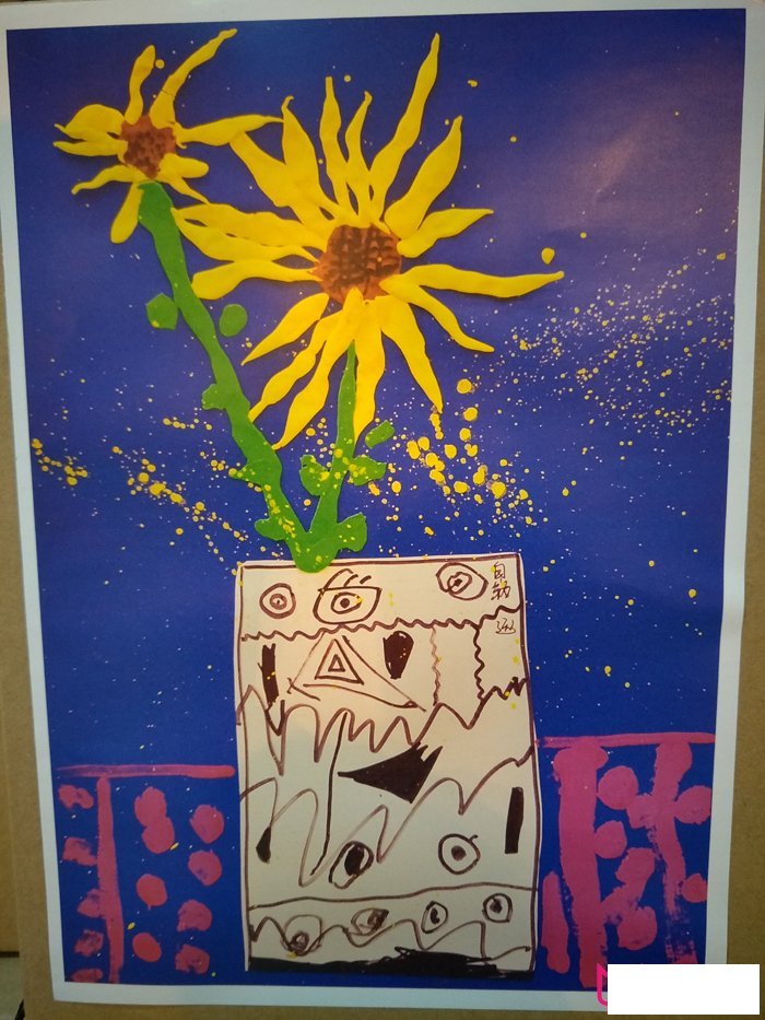 简单漂亮的儿童画大全，向日葵儿童画