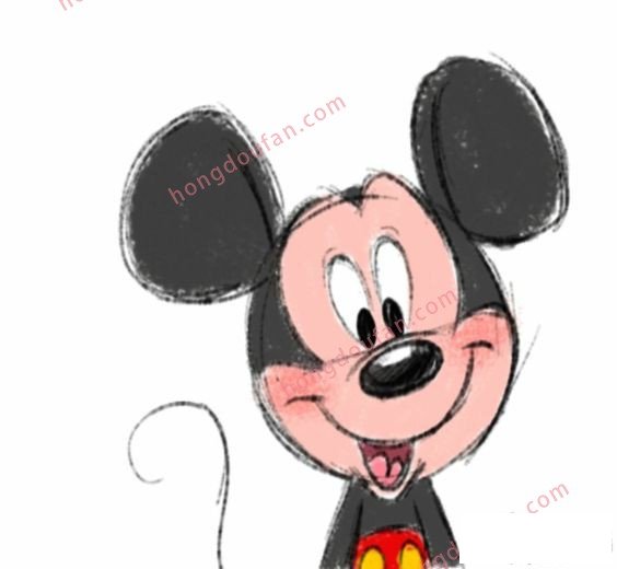 可爱的手绘米老鼠大全 迪士尼米老鼠简笔画 简笔画 第5张