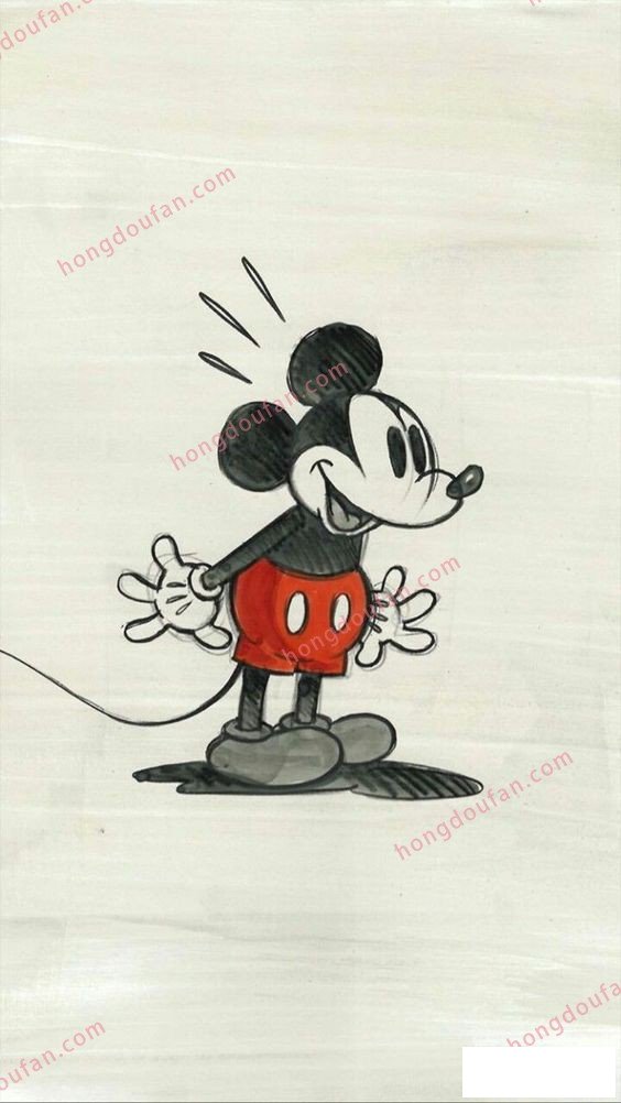 可爱的手绘米老鼠大全 迪士尼米老鼠简笔画 简笔画 第3张
