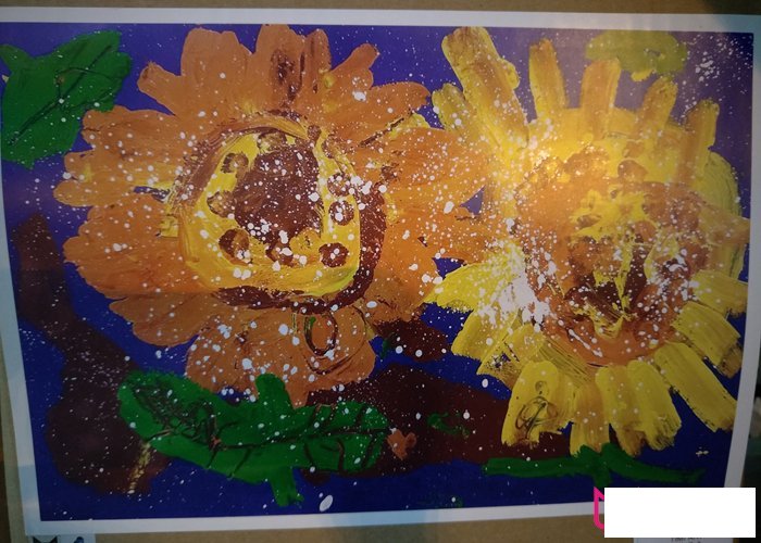 简单漂亮的儿童画大全，向日葵儿童画