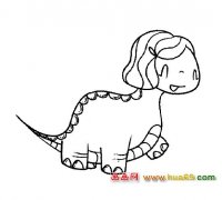 卡通简笔画（恐龙）4