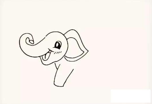 大象简笔画彩色画法步骤