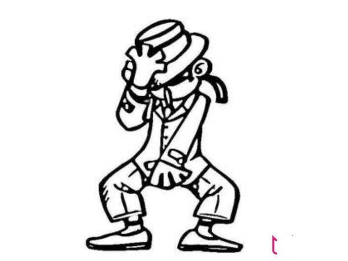 迈克尔杰克逊人物简笔画,舞者简笔画