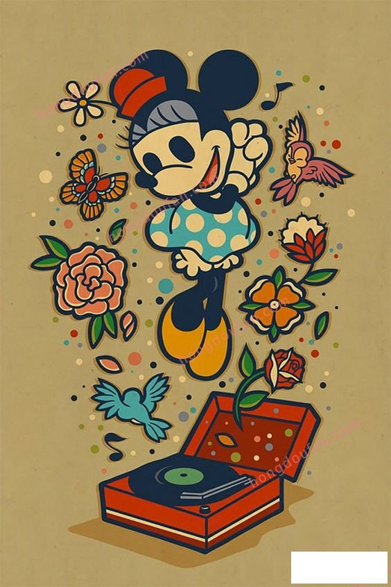 米妮 迪士尼简笔画大全 简笔画 第1张