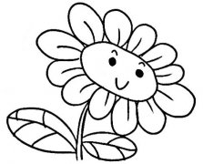 向日葵妹妹简笔画