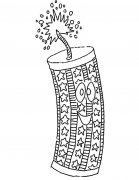 新年鞭炮简笔画图片