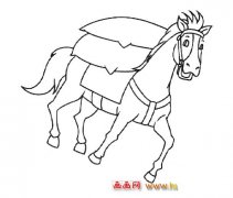 驼货物的马（简笔画）