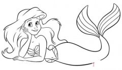 美人鱼素描怎么画简单易学_美人鱼简笔画图片