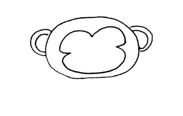 可爱的猴子简笔画步骤图片