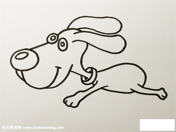 可爱的斑点狗怎么画
