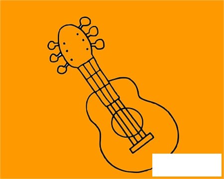 吉他简笔画图片