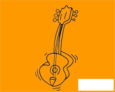 吉他简笔画图片