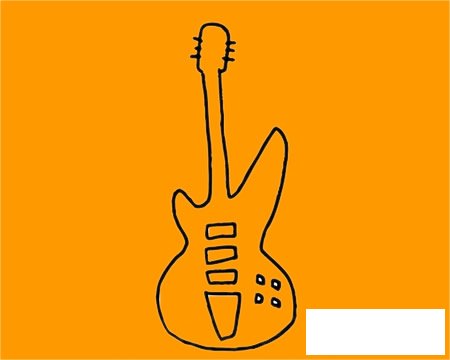 吉他简笔画图片