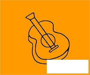 吉他简笔画图片