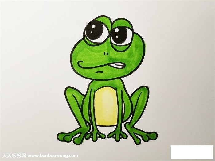 青蛙怎么画一步一步教