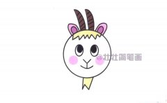 山羊简笔画画法_怎么画山羊的简笔画