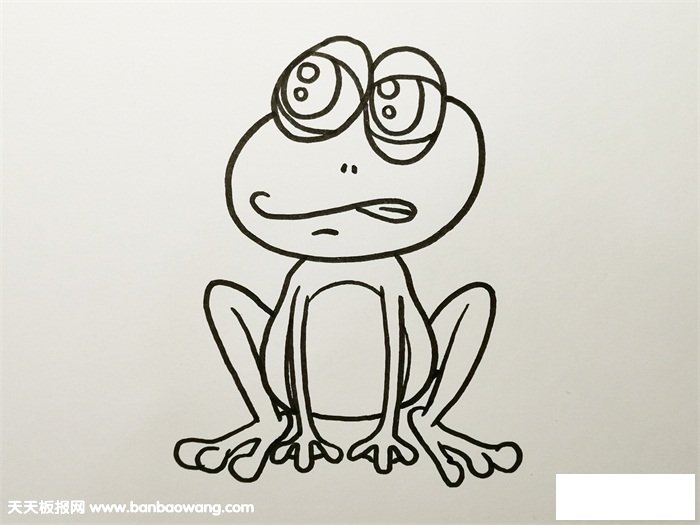 青蛙怎么画一步一步教
